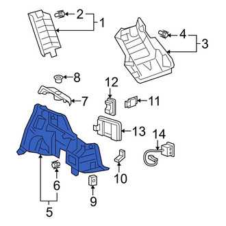 Toyota OE - Left Body D-Pillar Trim Panel