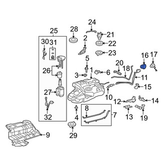 Toyota OE - Lower Fuel Tank Filler Neck