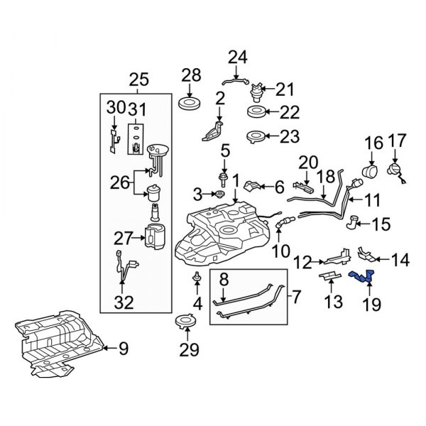 Fuel Tank Vent Hose Bracket