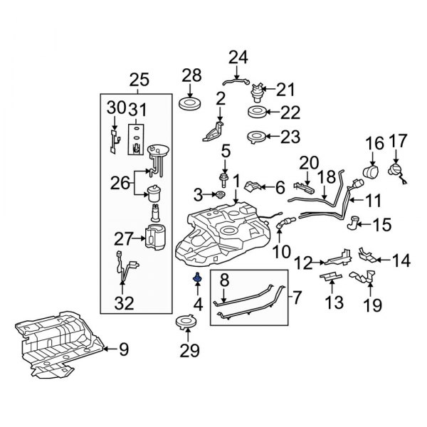 Fuel Tank Strap Bracket