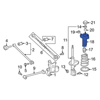 Toyota OE - Rear Right Suspension Strut Mount
