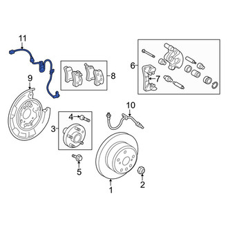 Toyota OE - Rear Right ABS Wheel Speed Sensor Wiring Harness