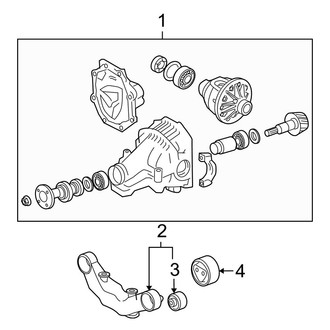 Toyota OE - Rear Suspension - Axle & Differential (AWD 3.5L)