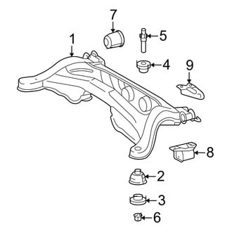 Toyota OE - Rear Suspension - Suspension Mounting (AWD 3.5L)