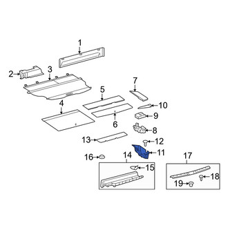 Toyota OE - Rear Outer Trunk Floor Storage Box