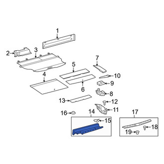 Toyota OE - Rear Center Trunk Floor Storage Box