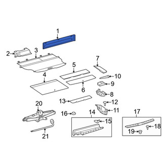 Toyota OE - Rear Partition Panel