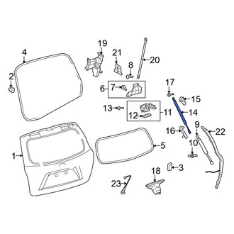 Toyota OE - Right Liftgate Lift Support
