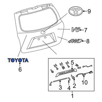 Toyota OE - Rear Hatch Emblem