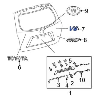 Toyota OE - Rear Hatch Emblem