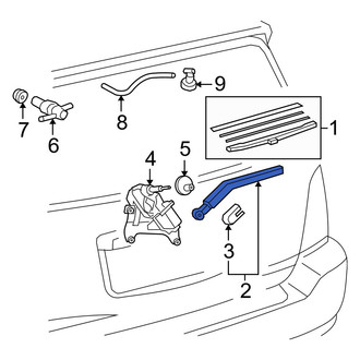 Toyota OE - Rear Wiper Arm