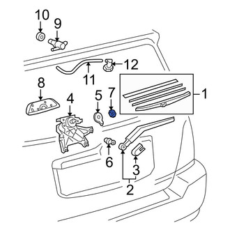 Toyota OE - Wiper Arm Nut