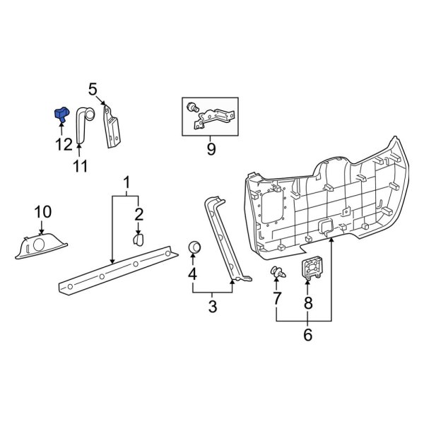 Liftgate Pull Handle Cap