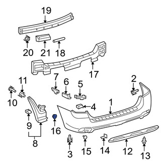 Toyota OE - Tail Light Nut