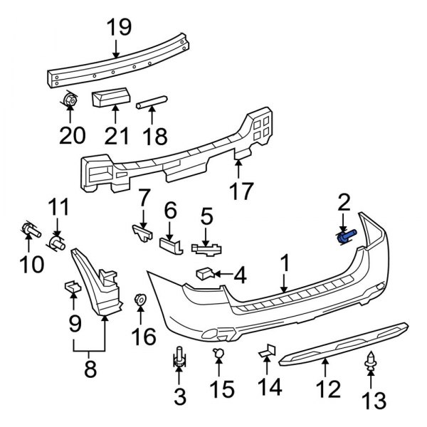 Bumper Cover Screw