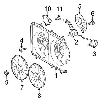Toyota OE - Cooling Fan (USA Built), (2.7L)