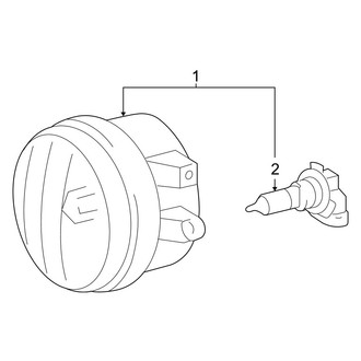 Toyota OE - Front Lamps - Fog Lamps (Hybrid / Hybrid Limited)
