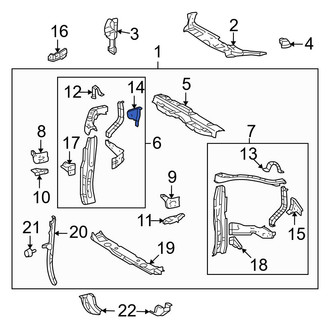Toyota OE - Right Fender Bracket
