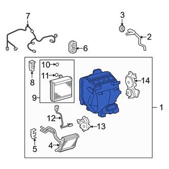 Toyota OE - Rear HVAC Unit Case Assembly