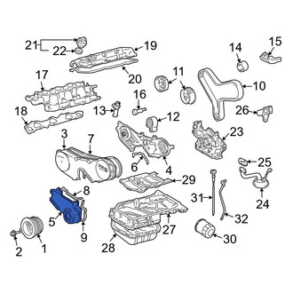 Toyota OE - Lower Engine Timing Cover