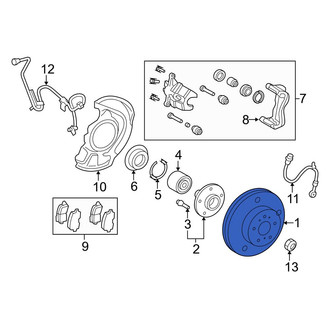 Toyota OE - Front Disc Brake Rotor
