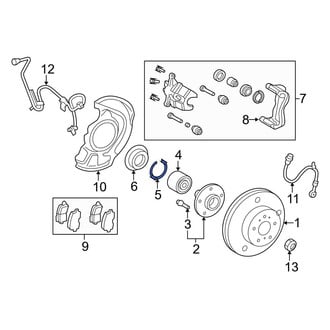 Toyota OE - Front Wheel Bearing Snap Ring