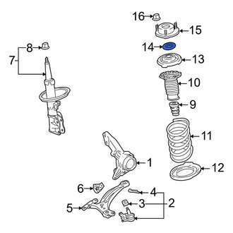 Toyota OE - Front Suspension Strut Bearing