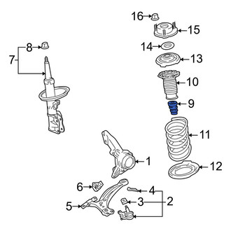 Toyota OE - Front Suspension Strut Bumper