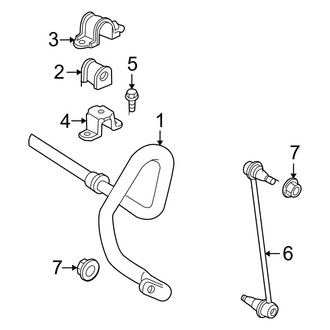 Toyota OE - Front Suspension - Stabilizer Bar & Components