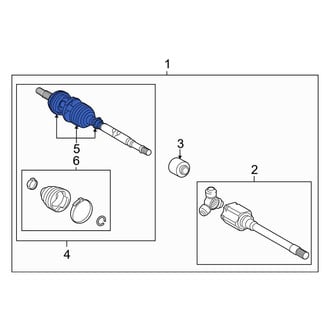 Toyota OE - Rear Outer CV Joint Boot Kit