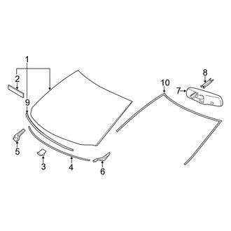 Toyota OE - Windshield - Glass (FULL HYBRID EV-GAS (FHEV))