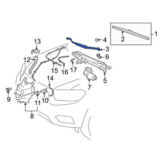 Toyota OE - Front Left Wiper Arm
