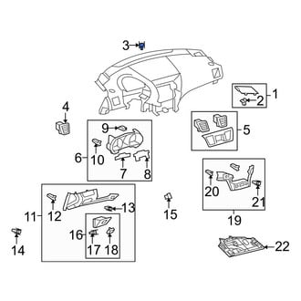 Toyota OE - Console Trim Panel Clip