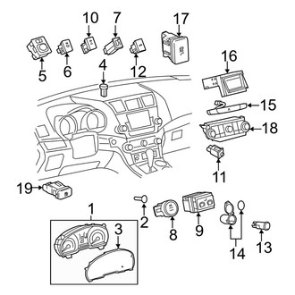 Toyota OE - Instrument Panel - Cluster & Switches (3.3L)
