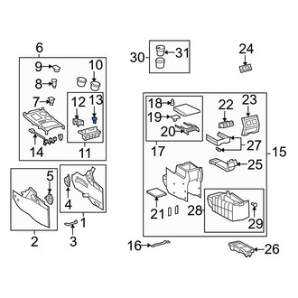 Toyota OE - Console Armrest Bumper