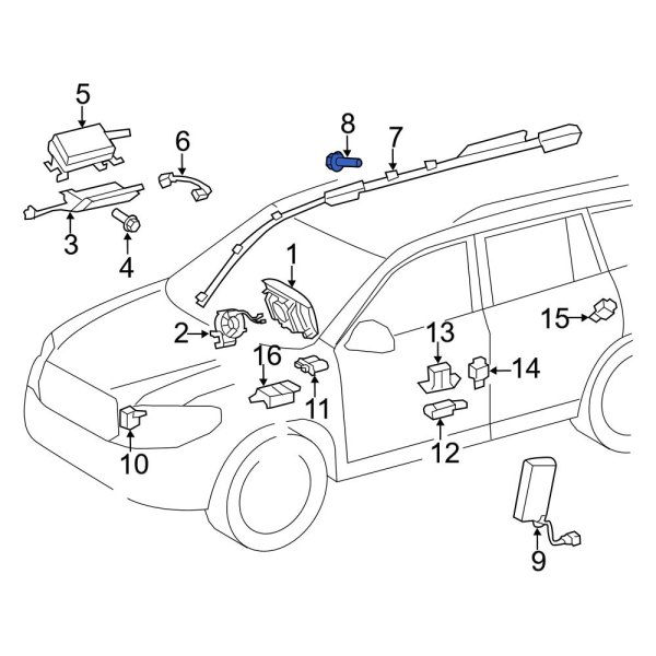 Curtain Air Bag Bolt