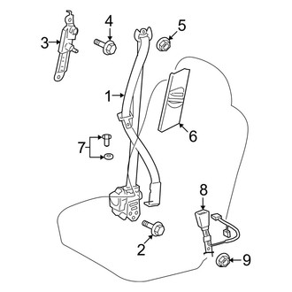 Toyota OE - Restraint Systems - Front Seat Belts
