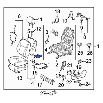 Toyota OE - Left Seat Track Position Sensor