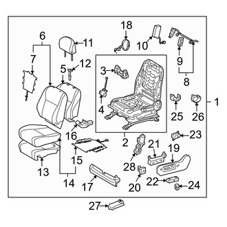 Toyota OE - Seats & Tracks - Driver Seat Components (Power)