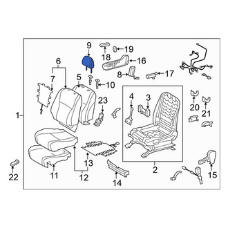 Toyota OE - Front Left Headrest