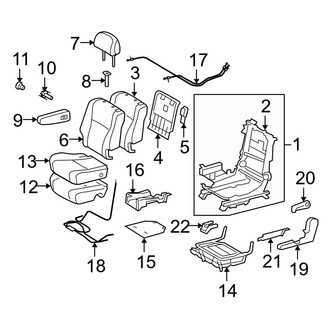 Toyota OE - Seats & Tracks - Second Row Seats (Left Seat)