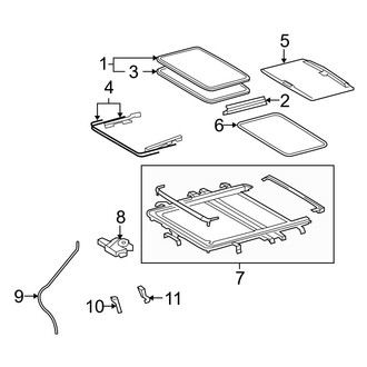 Toyota OE - Roof - Sunroof (FULL HYBRID EV-GAS (FHEV))