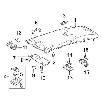 Toyota OE - Roof - Interior Trim (W/O Sunroof)