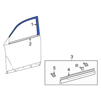 Toyota OE - Front Left Black Out Tape
