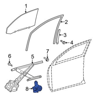 Toyota OE - Front Left Window Motor