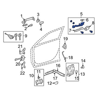 Toyota OE - Front Left Exterior Door Handle Base