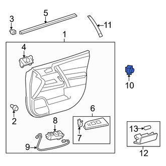 Toyota OE - Front Left Door Lock Switch