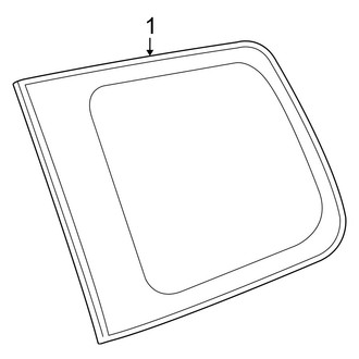 Toyota OE - Quarter Panel - Glass (FULL HYBRID EV-GAS (FHEV))