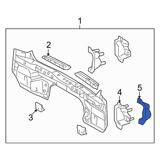 Toyota OE - Rear Left Rear Body Reinforcement Plate