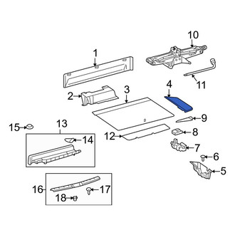 Toyota OE - Rear Floor Cover Panel